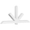 Ekena Millwork Kennewick Architectural Grade PVC Gable Bracket, 108"W x 45"H x 6"D x 6"F, 10/12 Pitch GBP108X45X0606KEN00 - alternate 1